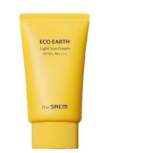 Легкий солнцезащитный крем The Saem Eco Earth Power Light Sun Cream SPF50+ PA+++, 50 г