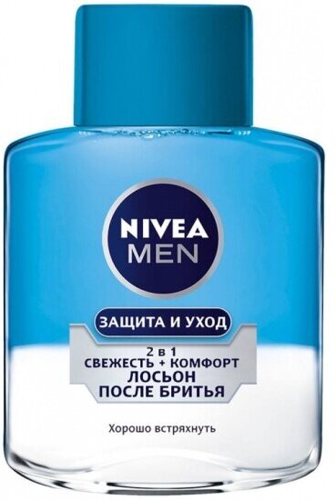 Лосьон после бритья Nivea MEN 2в1 Свежесть и комфорт, 100 мл