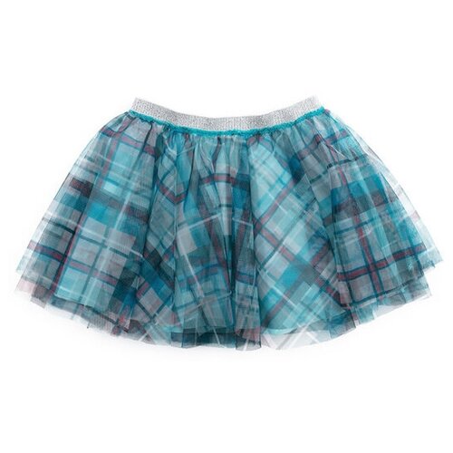 фото Юбка playtoday размер 122, голубой/серый/синий