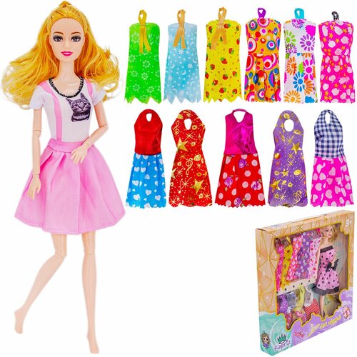 Кукла Miss Kapriz 1104YSYY Мой гардероб с набором платьев в кор. китайская игрушка1 кукла 1842в с набором платьев и аксесс в кор