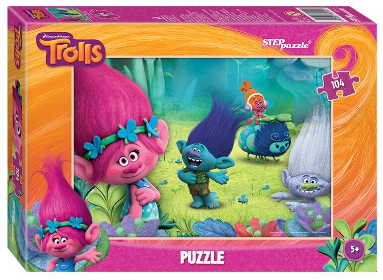 Мозаика "puzzle" 104 "Trolls" (Dreamworks)