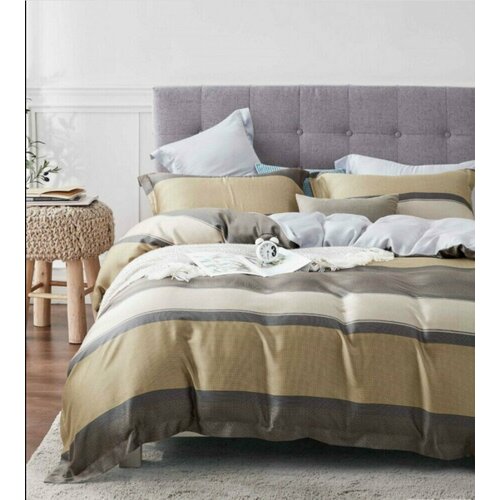 Комплект постельного белья Famille TP-62, Семейный, Тенсел, наволочки 50х70 (2шт.)+70х70 (2шт.)