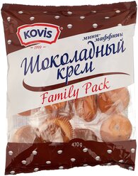 Мини-маффин KOVIS с начинкой шоколадный крем, 470 г