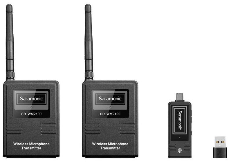 Радиосистема Saramonic SR-WM2100 U2 петличная, 2 передатчики и 1 приемник
