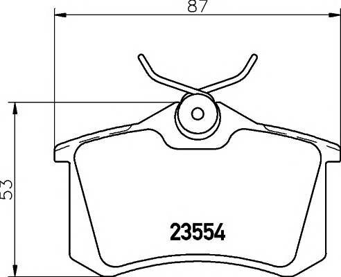 Колодки дисковые задние для vw golf 2.0-2.9/1.9tdi 96-99 Textar 2355402