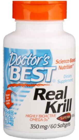 Омега-3 из масла антарктического криля и рыб капс. Doctor's Best/Доктор Бэст 1350мг 60шт - фото №5