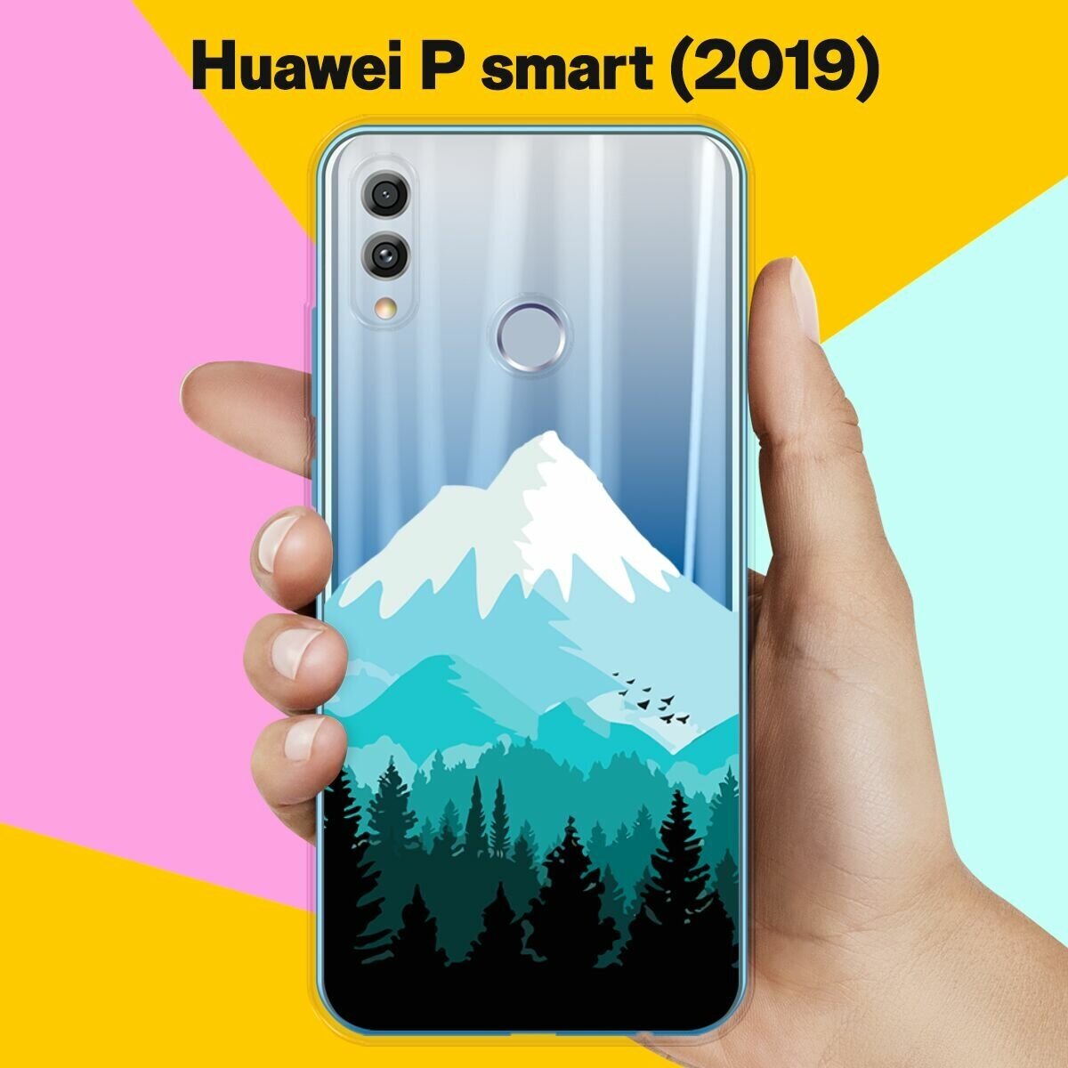 Силиконовый чехол Снежные горы на Huawei P Smart (2019)