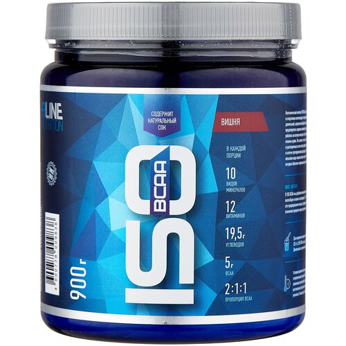 Изотоник RLINESportNutrition Iso BCAA вишня 900 г 1 шт. изотоник geon iso fuel carnitin ананас 300 г 1 шт