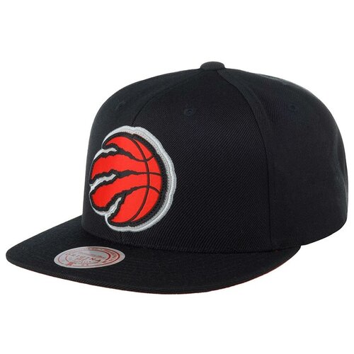 фото Бейсболка с прямым козырьком mitchell ness 6hssmm19490-trablck toronto raptors nba, размер one