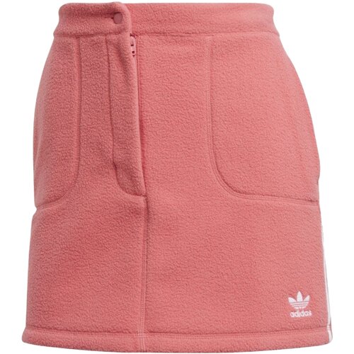 фото Юбка adidas originals, мини, утепленная, карманы, размер 32, розовый