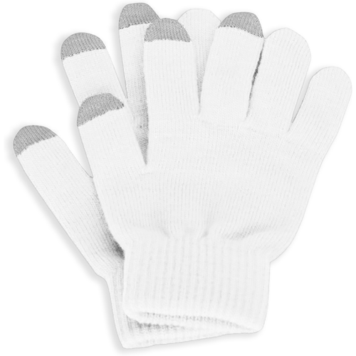Сенсорные перчатки белые для экрана телефона