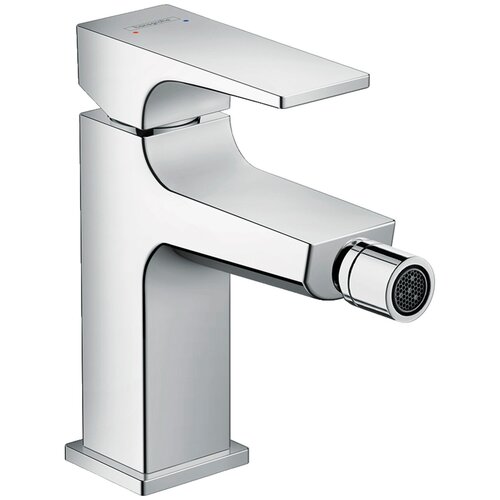 Смеситель Hansgrohe Metropol 32520000 для биде, с донным клапаном Push-Open смеситель hansgrohe metropol 32520340 для биде с донным клапаном push open