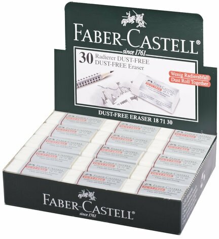 Faber-Castell Ластик Dust free 187130 белый 5 шт. - фотография № 4