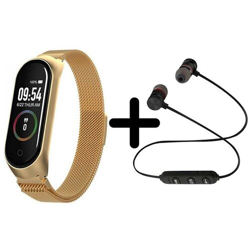 Умные часы BandRate Smart BRSM44BGWB-SET1 с беспроводными наушниками счетчиком калорий мониторингом сна 340000₽