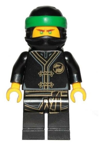 Минифигурка Лего Lego njo425 Lloyd - Black Wu-Cru Training Gi, Head Wrap