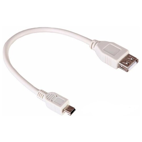 REXANT USB 2.0 - miniUSB (18-1132), 0.2 м, серый