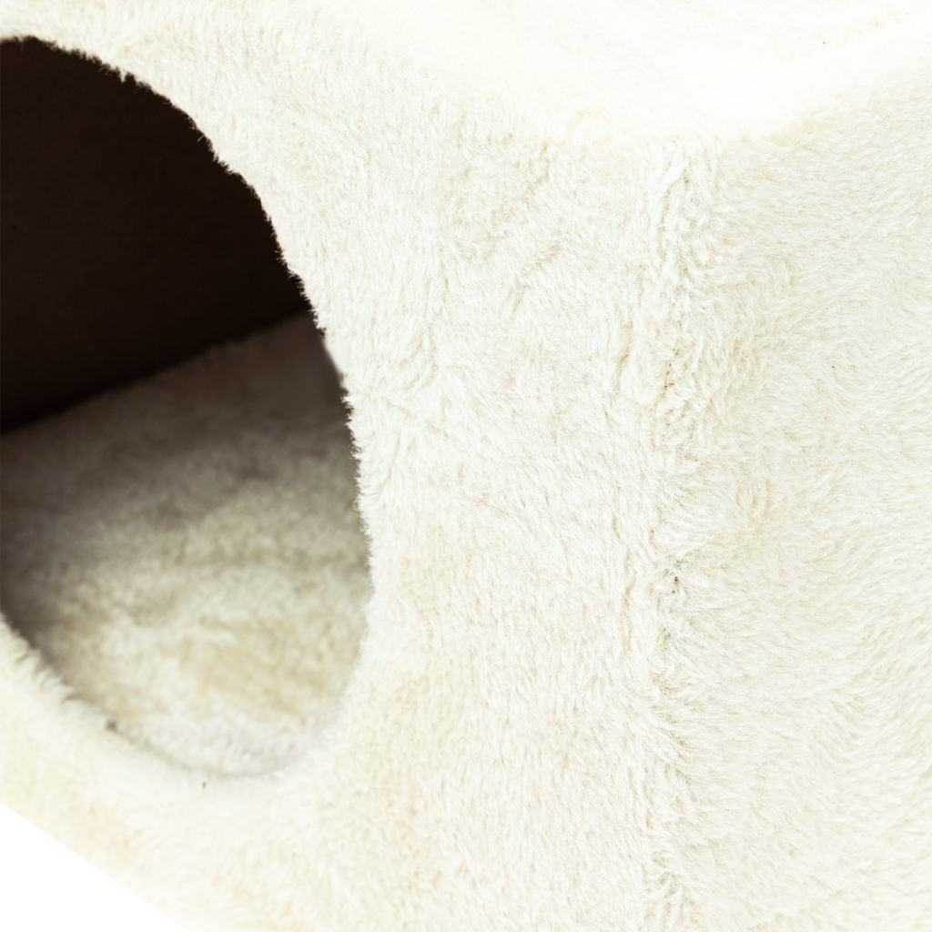 Когтеточка для кошек напольная Solmax с домиком и игрушкой, 31х31х58,5 см - фотография № 8