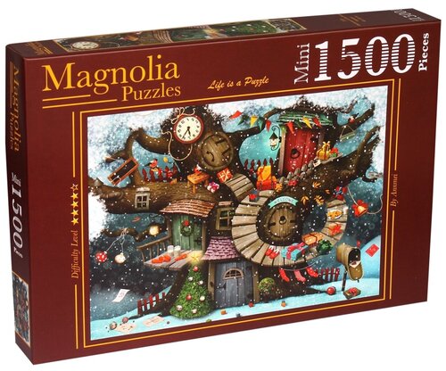 Пазл мини Magnolia 1500 деталей: Рождество в лесу
