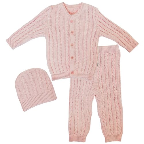 Комплект одежды Папитто, размер 74, розовый комплект одежды папитто для девочек футболка и брюки размер 74 мультиколор