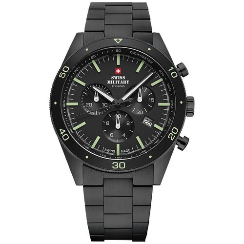 Мужские швейцарские наручные часы-хронограф Swiss Military by Chrono Sports SM34079.03 с гарантией