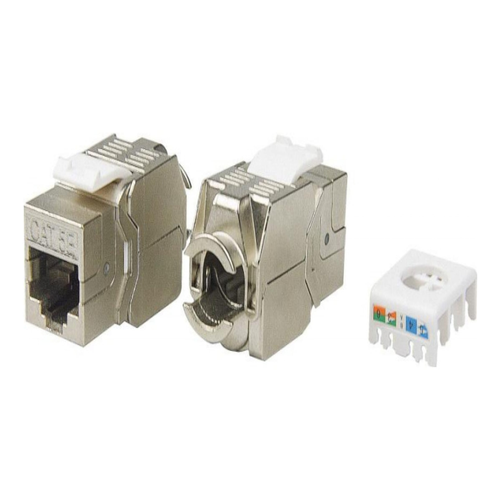 Вставка KJ8-8P8C-C5e-180-TLS-SH-F-WH Keystone Jack RJ-45(8P8C)кат. 5eэкранир | код 426191 | Hyperline (6шт. в упак.)