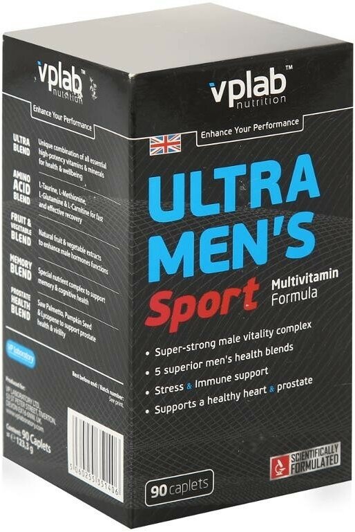 VPLab Ultra Men's Sport таб., 700 мл, 125 г, 90 шт.