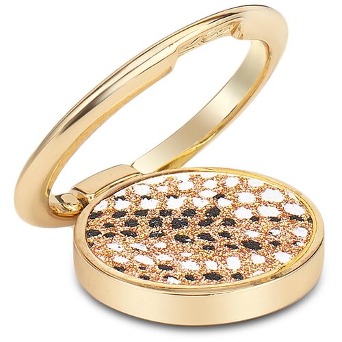 фото Кольцо держатель для телефона / леопард / 31 мм / золотистый luxcase