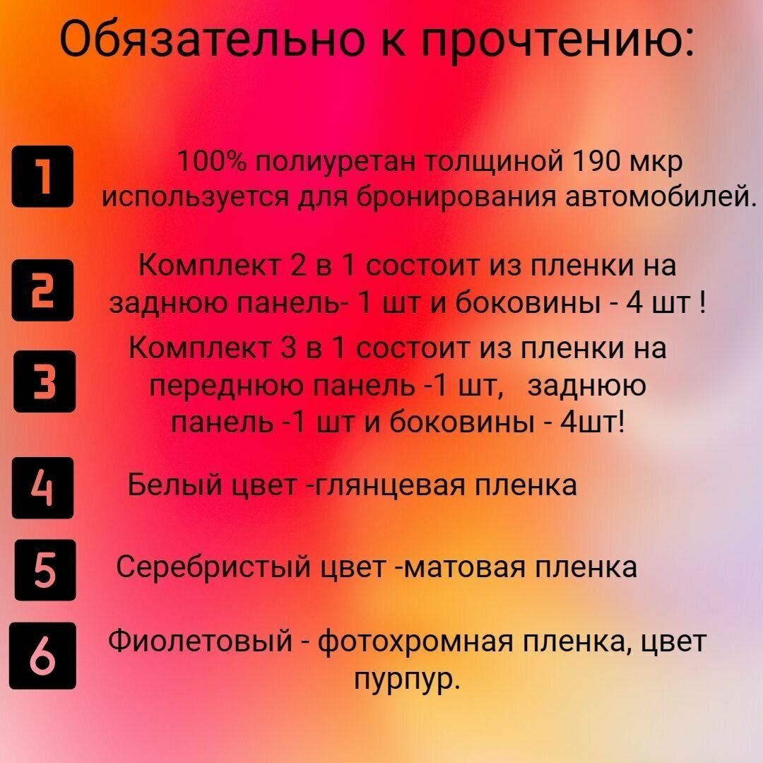 Защитная броня для Iphone 16 Pro Max/ Матовая / Комплект передняя панель+задняя+боковины / Защитная полиуретановая матовая пленка для iPhone 16 Pro Max — фото 1