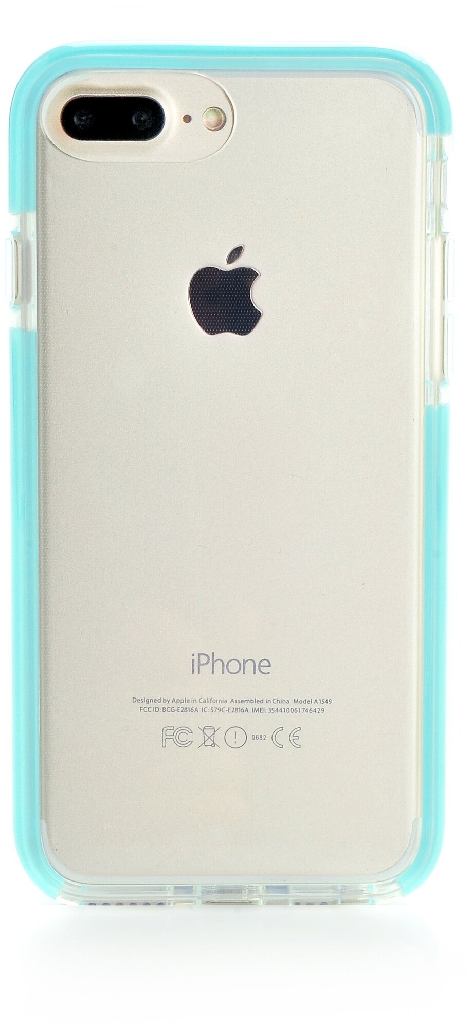 Чехол накладка Gurdini Crystal Ice 905651 силикон противоударный для Apple iPhone 6 Plus/7 Plus/8 Plus 5.5",905651, мятный