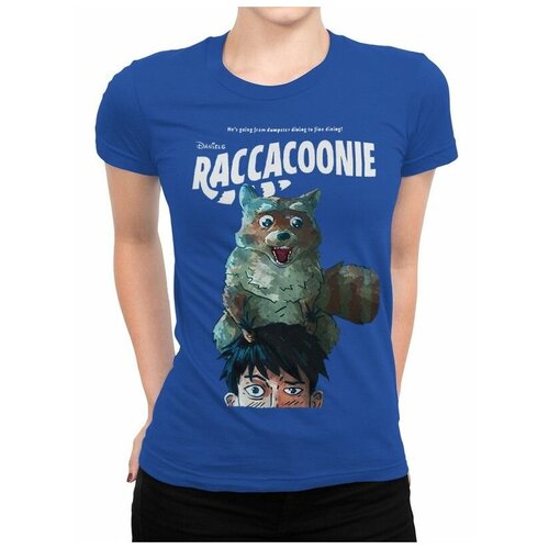 фото Футболка design heroes все везде и сразу - енот женская синяя m