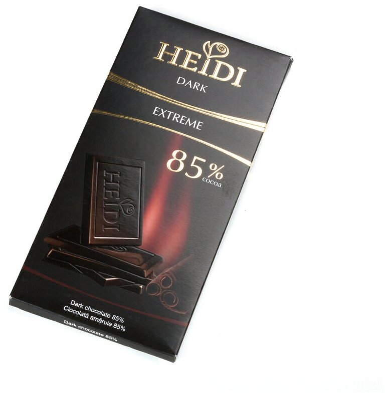 Шоколад горький 85% Heidi Dark Экстрем 80 г - фотография № 2