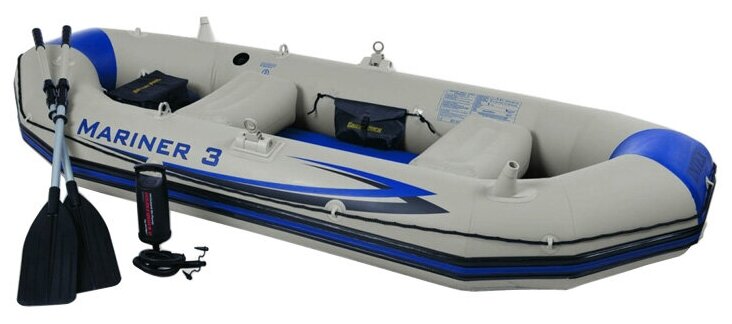 68373 Надувная лодка ПВХ Intex Marine r- 3 Set 297x127x46 см