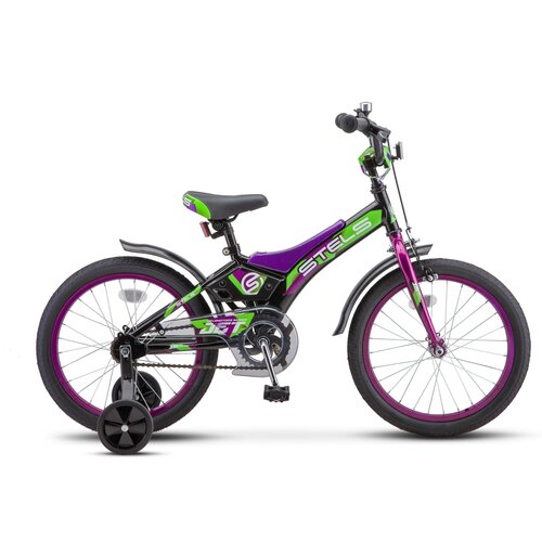 Велосипед STELS JET 18 колесо 18 рост 10 сезон 2022-2023 черныйфиолетовый 774300₽