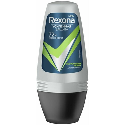 Антиперспирант роликовый Rexona Men Экстремальная защита, 50 мл, 3 шт дезодорант в стике rexona men свежесть душа 50 мл