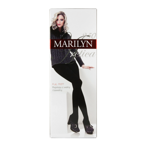 фото Колготки marilyn arctica, 250 den, матовые, без шортиков, размер 2, черный