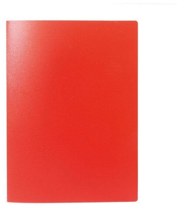 Папка файловая 60 вкладышей LITE (А4, пластик, 500мкм) красная