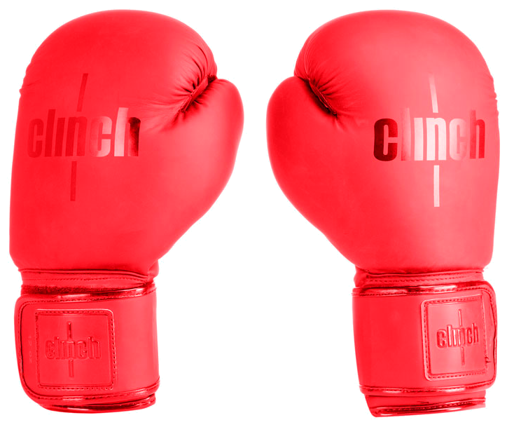 Перчатки боксерские Clinch Mist красные (вес 10 унций)