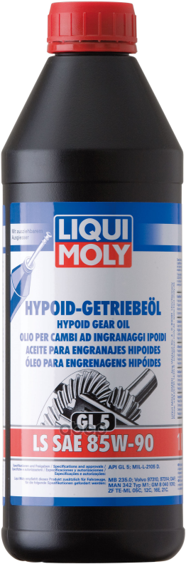 Масло Трансмиссионное Минеральное 1Л - Мин. Тр. масло Hypoid-Getrieb. ls 85W-90 Gl-5 Liqui moly арт. 1410