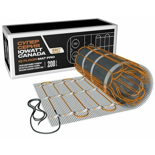 Самоклеящийся греющий мат IQ FLOOR MAT PRO 200 Вт 45 кв м 16940₽
