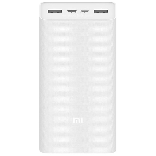 Внешний аккумулятор Xiaomi Mi Power Bank 3 30000mah, портативный аккумулятор, Power Bank, белый аккумулятор xiaomi mi power bank 3 30000mah белый