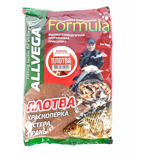 фото Прикормка натуральная для рыбалки allvega "formula" / вес: 0,9кг. / вкус: плотва (ваниль)