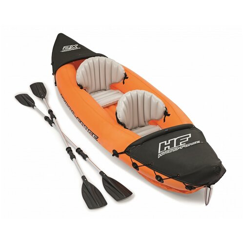 Байдарка Lite-Rapid X2 Kayak, 2 местная, вёсла 218 см, до 160 кг, 321 х 88 х 48 см, 65077 Bestway Be .