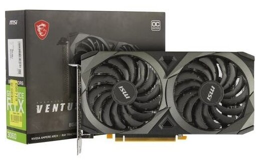 Видеокарта Msi VENTUS RTX 3060 VENTUS 2X 8G OC