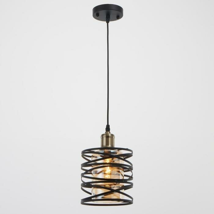 Светильник 88319/1 E27 40Вт черный 16х16х21-121 см