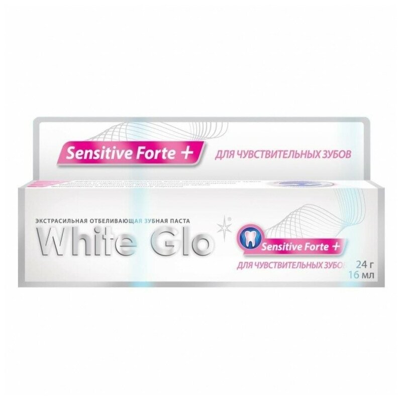 Зубная паста White Glo Sensitive Forte+ для снижения чувствительности зубов, 24 г - фото №4