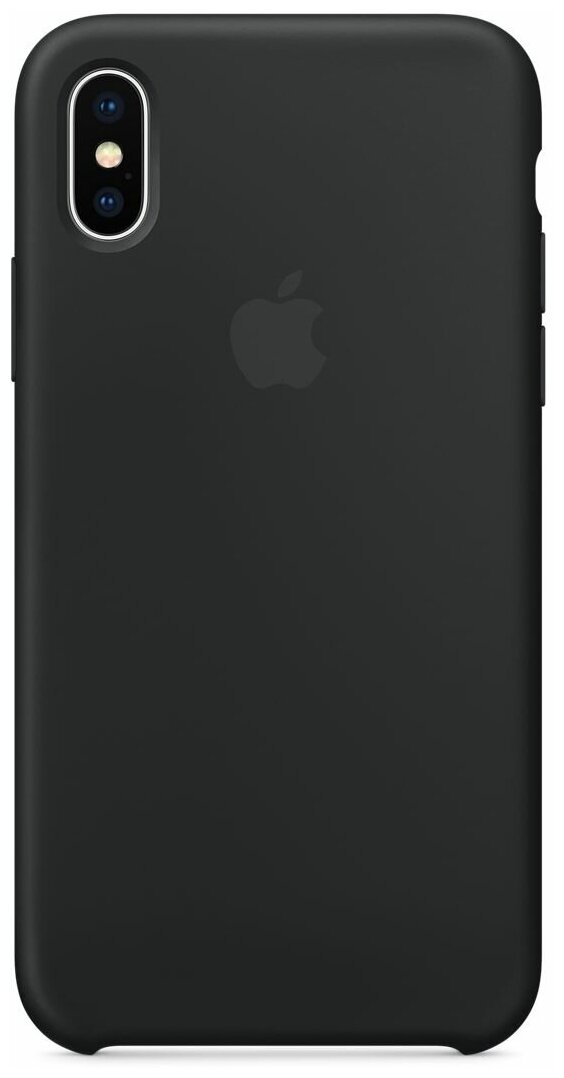 Чехол Apple силиконовый для iPhone X, black