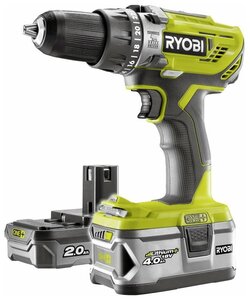 Фото Аккумуляторная ударная дрель-шуруповерт RYOBI R18PD3-242S