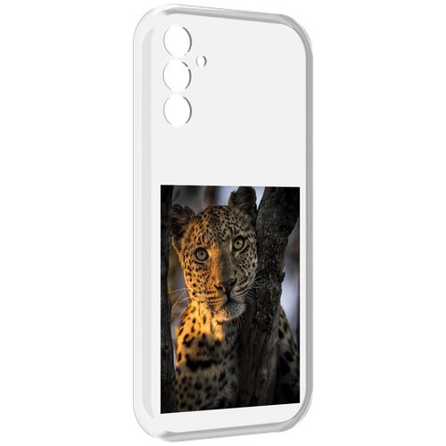 Чехол MyPads Леопард для Samsung Galaxy M13 задняя-панель-накладка-бампер чехол mypads модный леопард для samsung galaxy m13 задняя панель накладка бампер