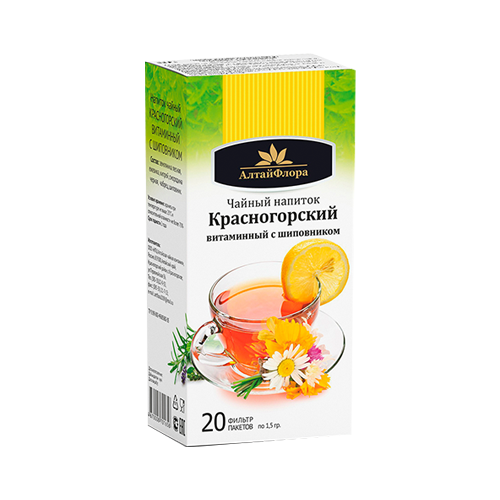 Чайный напиток Красногорский витаминный с шиповником Алтайфлора №20