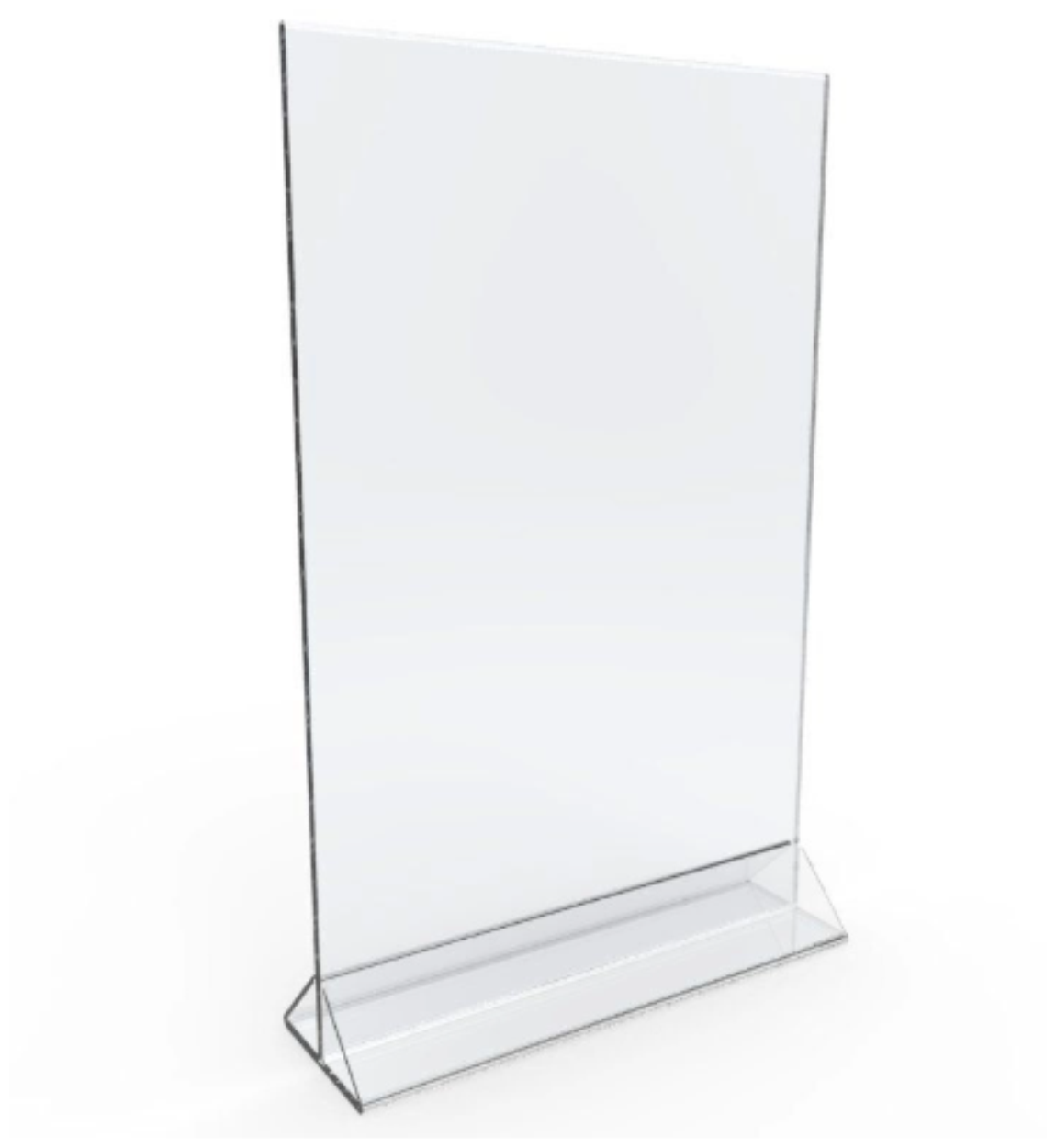 Менюхолдер А6 (100х150 мм) Тейбл тент Подставка настольная для рекламных материалов вертикальная с основанием двусторонняя 1 шт Velar